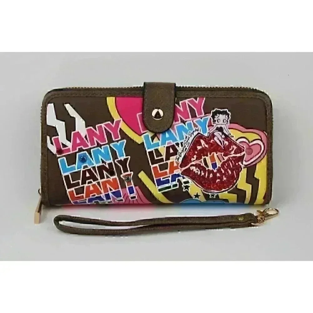 NEW Betty Boop Women's Lany Vegan Wristlet Wallet